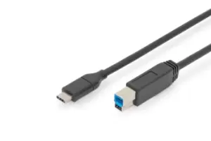 Digitus USB Type-C connection cable, Type-C to B
