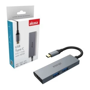 Akasa AK-CBCA19-18BK USB Type-C 4-In-1 Hub with HDMI