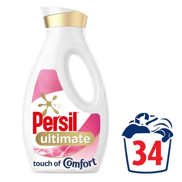 Persil Ultimate Touch of Comfort Laundry Washing Liquid Detergent 918ml
