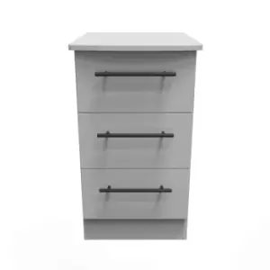 Welcome Furniture Finsbury 3 Drawer Locker - Dust Grey