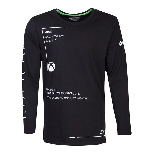 Microsoft - Ready To Play Mens X-Large Long Sleeved Shirt - Black