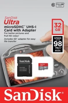 SanDisk Ultra 32GB Micro SDHC Memory Card