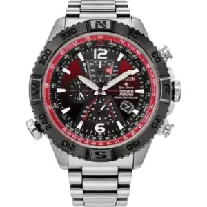 Mens Citizen Eco-Drive Red Arrows Alarm Chronograph Radio Controlled Watch