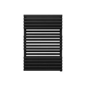 Terma Quadrus 800W Electric Metallic Black Towel Warmer (H)870mm (W)600mm