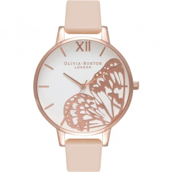 Butterfly Wing Rose Gold & Nude Peach Watch