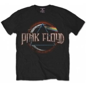 Pink Floyd DSOTM Vintage Seal Black Mens T Shirt Size: La