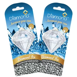 Ice 3D (Pack Of 4) Diamond Air Freshener