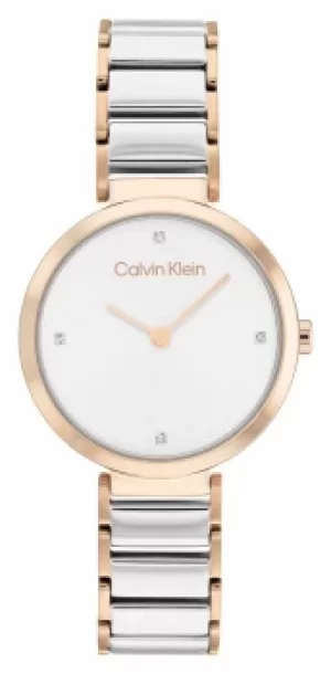 Calvin Klein 25200139 Womens Dual-Tone Stainless Steel Watch