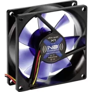 NoiseBlocker BlackSilent X1 PC fan (W x H x D) 80 x 80 x 25 mm