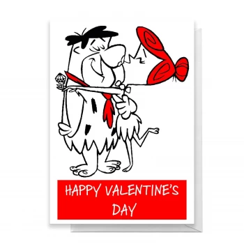 Flintstones Valentines Greetings Card - Giant Card