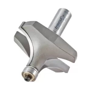 Trend Bearing Guided Ovolo and Round Router Cutter 57.1mm 25.4mm 1/2"