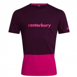 Canterbury Block Logo T Shirt Mens - Purple