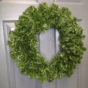45cm (18") Diameter Colorado Christmas Door Wreath in Plain Green