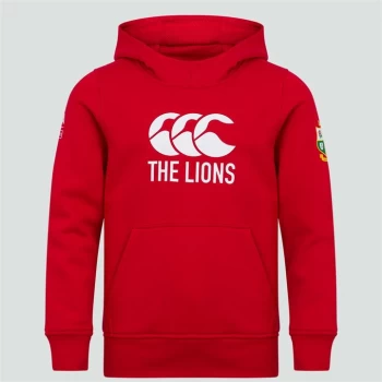 Canterbury British and Irish Lions Logo Hoodie Junior Boys - TANGO RED