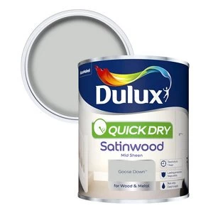Dulux Quick Dry Goose Down Satinwood Mid Sheen Paint 750ml