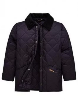 Barbour Boys Classic Liddesdale Quilt Jacket - Navy, Size Age: 8-9 Years