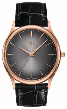 Tissot T9264107606100 Excellence 18ct Gold Black Sunray Dial Watch