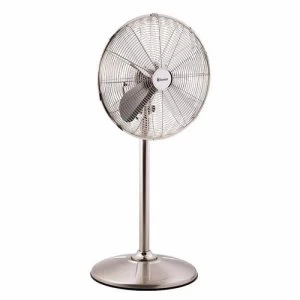Xpelair Classic 16 Pedestal Fan - Brushed Chrome