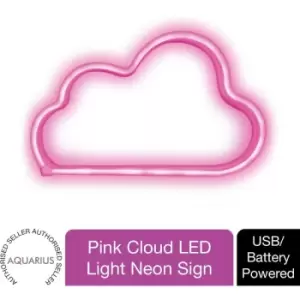 Aquarius - Neon Cloud Shape Neon Light Pink Color LED Night Lights