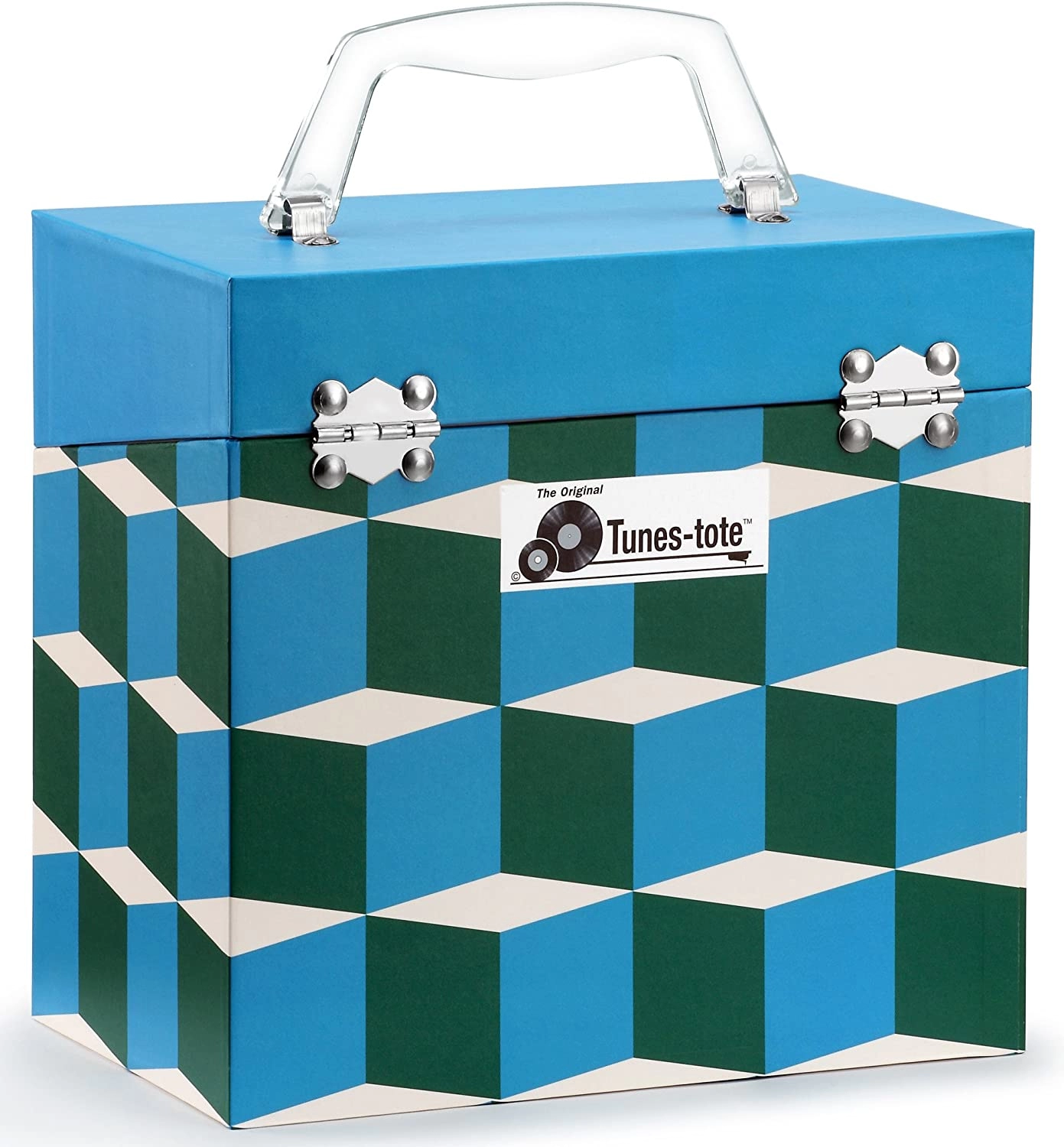 Light Blue - 7" 50 Record Storge Carry Case Record Box