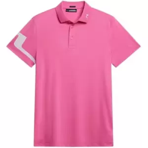 J Lindeberg Golf Heath Regular Fit Golf Polo - Pink