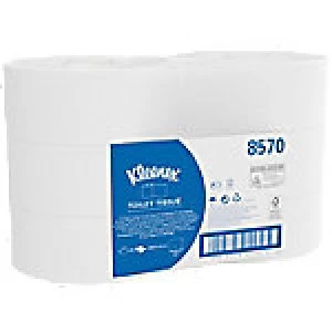 Kleenex Toilet Rolls Jumbo 2 Ply 6 Rolls of 500 Sheets