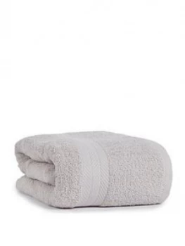 Essentials Collection 100% Cotton 450 Gsm Quick Dry Jumbo Bath Sheet ; Light Grey
