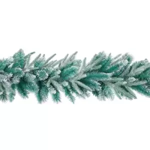 1.8M Bluemont Fir Green & Silver Christmas Garland