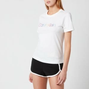 Calvin Klein Womens Short Sleeve Pride Pyjama Set - Black/White - S