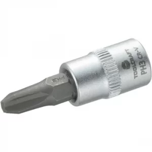 Toolcraft 1/4" Drive Socket With Phillips Bit PH3