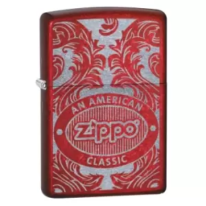 21063 Zippo Candy Apple Red Scroll windproof lighter