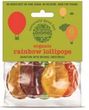 Biona Organic Fruit Lollies Pack of 6 50g