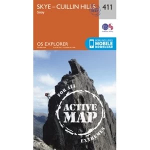 Skye - Cuillin Hills - Soay by Ordnance Survey (Sheet map/active map, folded, 2015)