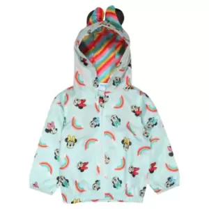 Disney Baby Girls Minnie Mouse Face AOP Raincoat (6-9 Months) (Mint)