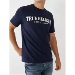True Religion Embroidered Arch T Shirt - Blue