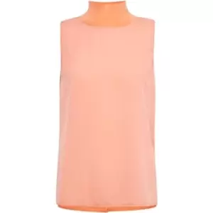 French Connection Crepe Light Mock Neck Top - Pink