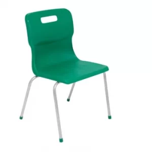 TC Office Titan 4 Leg Chair Size 5, Green