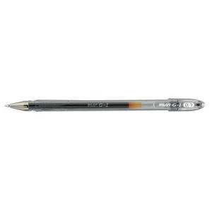 Pilot G107 Gel Ink Pen Ergonomic Grips 0.7mm Tip 0.5mm Line Black Pack of 12 Pens