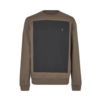 AllSaints Lobke Crew - PEPPERED BROWN