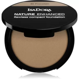 IsaDora Nature Enhanced Flawless Compact Foundation Compact Cream Foundation Shade 84 Cream Sand 10 g