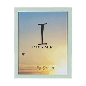 8" x 10" - iFrame Silver Plated Frame with Green Epoxy