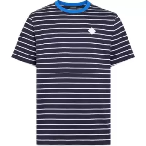J Lindeberg Stan Stripe T Shirt - Blue