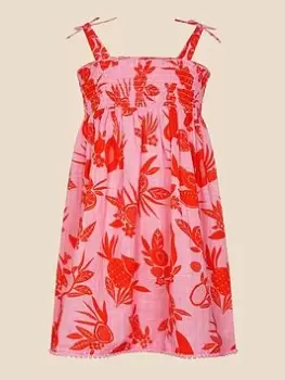 Accessorize Girls Mini Me Fruity Floral Dress - Pink, Size 3-4 Years, Women