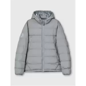 Pretty Green Quilted Puffer Jacket - Grey