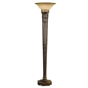 1 Light Floor Lamp Uplighter Firenze Gold, E27