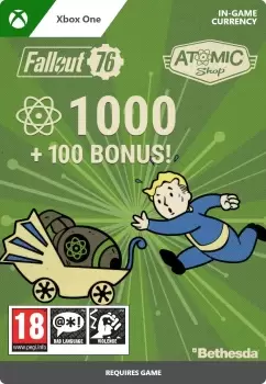 1000 (+100 Bonus) Atoms - Fallout 76