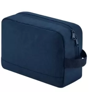 Essential Recycled Toiletry Bag (One Size) (Navy Blue) - Bagbase
