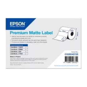 Epson (C33S045725) Original White Premium Matte Labels 76mm x 51mm (2310 Labels)
