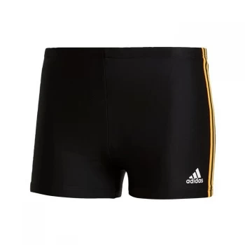 adidas 3-Stripes Swim Boxers Mens - Black / Semi Solar Gold