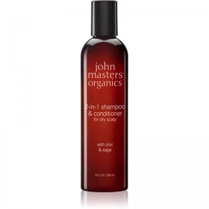 John Masters Organics Zinc & Sage Shampoo And Conditioner 2 In 1